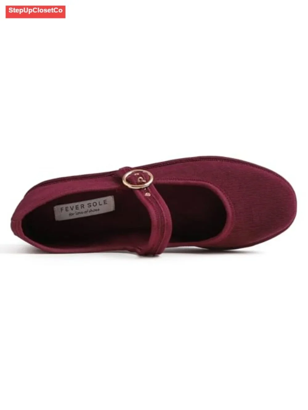 Women's Mary Jane Memory Foam Flats Round Toe Metal Buckle Cushioned Comfort
